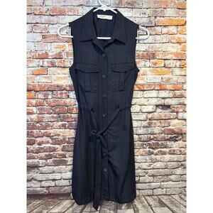 Amichi blue button up dress Sleeveless Women’s Size Small